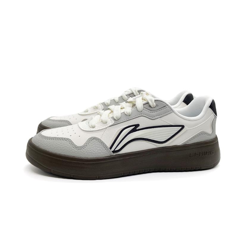 

Новые мужские кеды LiNing с низким верхом, устойчивые к скольжению, износостойкие, легкие, для скейтборда, бело-серо-коричневые AGCV177-4 43.5