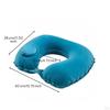 Inflatable Travel Pillow PresstoInflate Neck Portable for Passengers, Commuters,