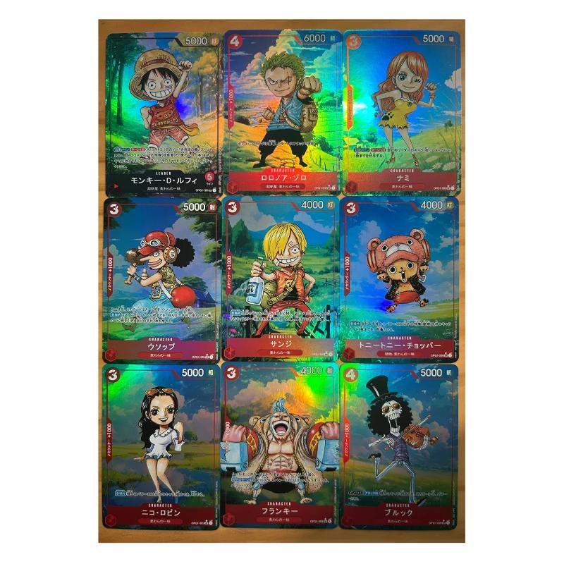 One Piece Diy Monkey Roronoa Zoro D Luffy Self Control Collect Signature Trading Flash Card Anime Cartoon Lovely Gift 63*88mm