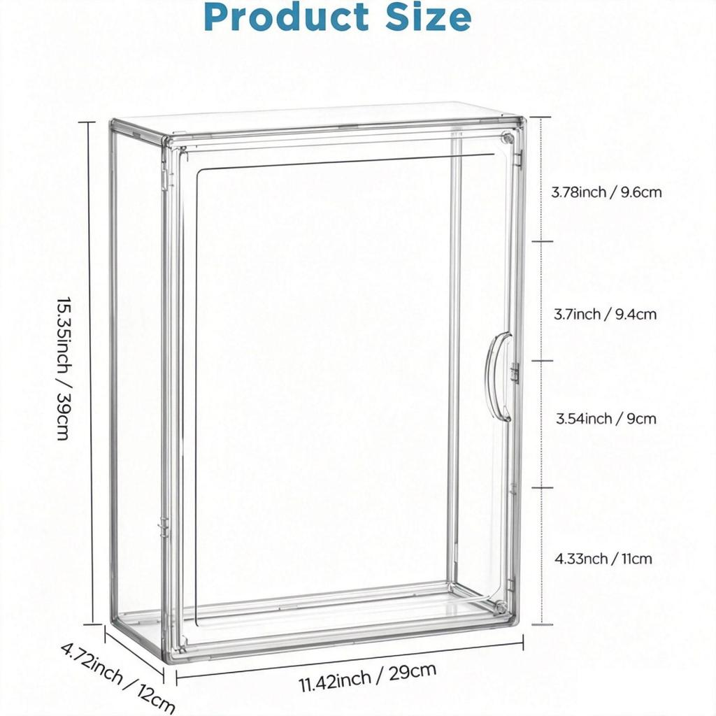 Clear Acrylic Action Figure Display Box & Blind Box Stand