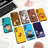 Capa de Celular Engraçada Mr B- BeanS Para Samsung S 25,24,23,22,30,21,10,9,Ultra,Plus,Lite,FE,4,5 G Capa Preta Macia