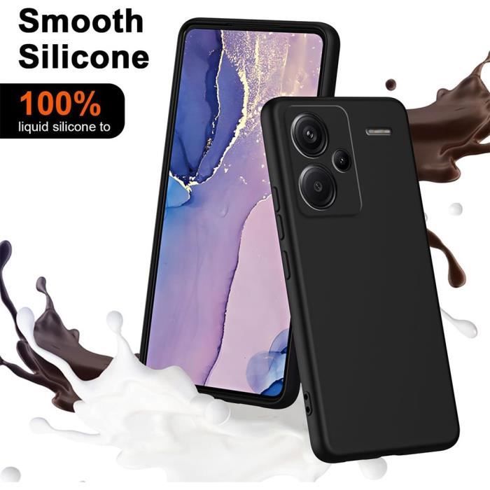 Case - E.F.CONNECTION - for Xiaomi Redmi Note 13 Pro+ 5G - Matte Black - Shockproof - Slim - TPU