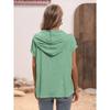 Summer Short Sleeved Hooded Women T-shirt New Loose Buttons Casual Simple T Shirt Female Plus Size Tops Women's Clothing 3267