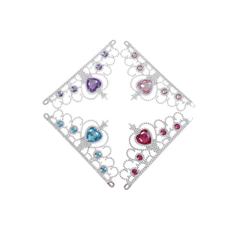 1 Set  Girls Tiara Crown Princess Crown + Magic Wand Girls Hair Accessories