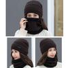 Winter Soft Thermal Balaclava Neck Scarf Cap Knitted Hat Beanie Hat Scarf