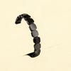Elastic Black Gallstones Bracelet Jewelry Men Bangle Trendy Square Bead Wristband  Vacation