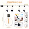 LED G40 Ball String Lights Waterproof Outdoor Garden Garland String Lights Terrace Garden Pub Christmas Party Decoration