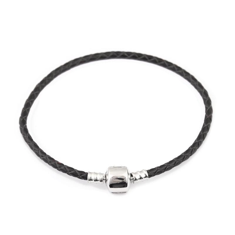 1pc/lot 12 Colors Leather Chain Charm Bracelets Double layer Braided Leathe Bracelet for Handmade DIY Women Girls Jewelry Gift