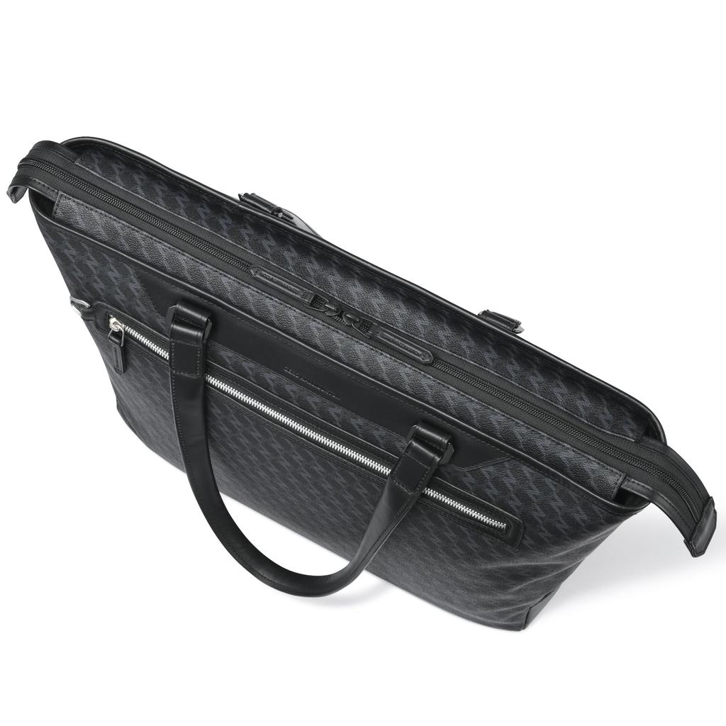 Tote Bag B4 Size Storage inch PC Storage 18L 1260g Black [Zero Halliburton] ZH-Monogram 15.6 No.81524 Men's