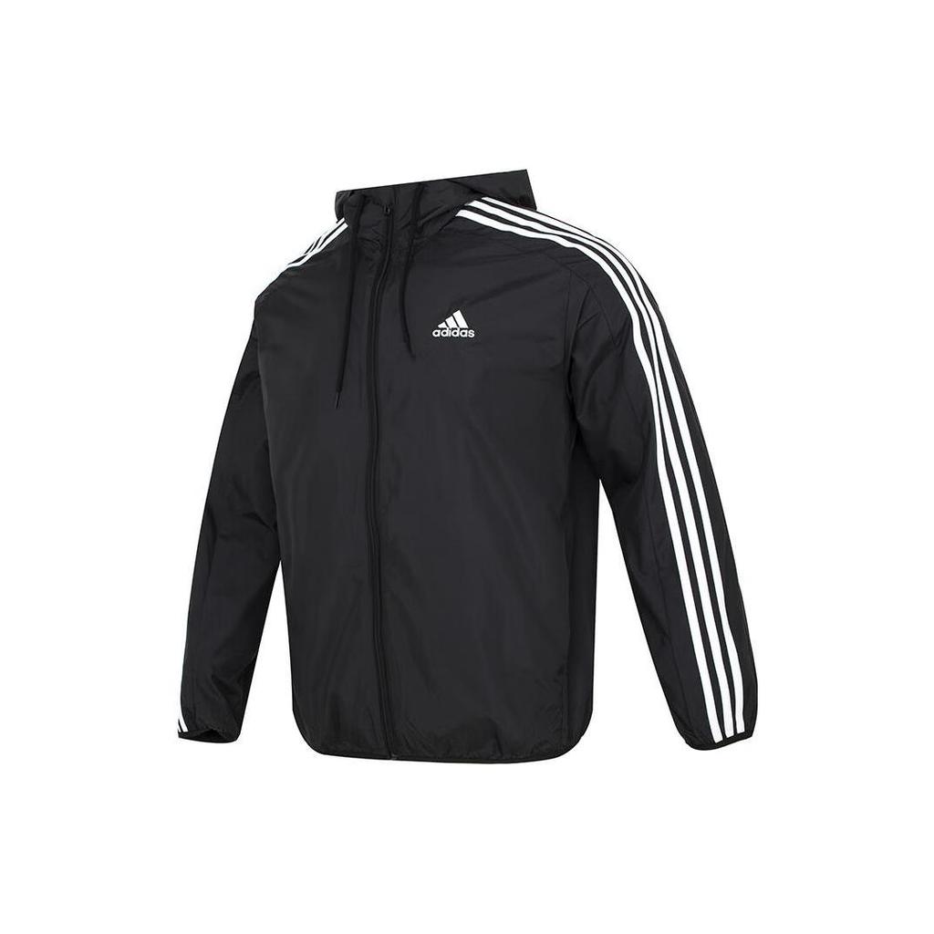 Adidas Free Shipping With AdiClub Essentials Woven 3 Stripes Windbreaker IB0378