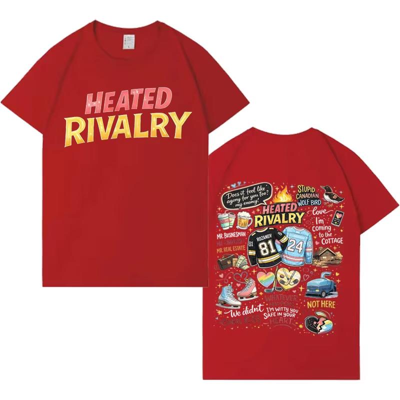 2026 Heated Rivalry Ilya Rozanov Shane Hollander Trendy Graphics Tshrit Mens Women T Shrits ONeck Harajuku Casual Cozy Y2K Top