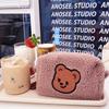 Teddy Plush Bear Makeup Bag With Large Capacity For Travel And Storage