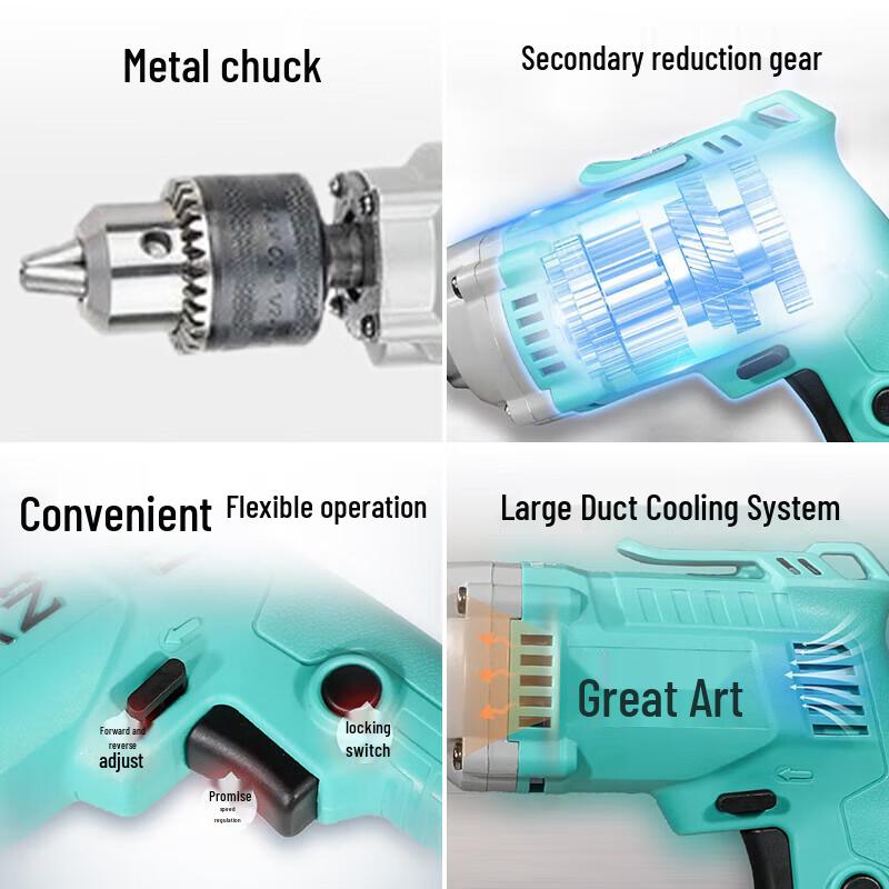 Dayi Corded Electric Drill & Screwdriver CN plug (adapter included)