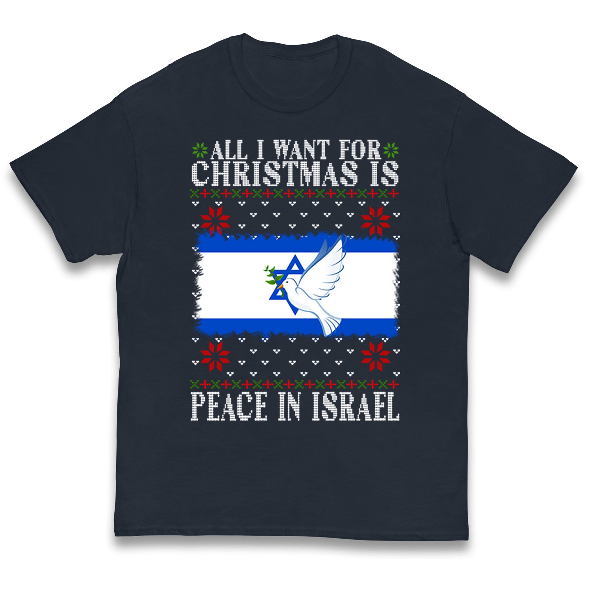 All I Want For Christmas Is Peace In Israel Kids T Shirt 110
