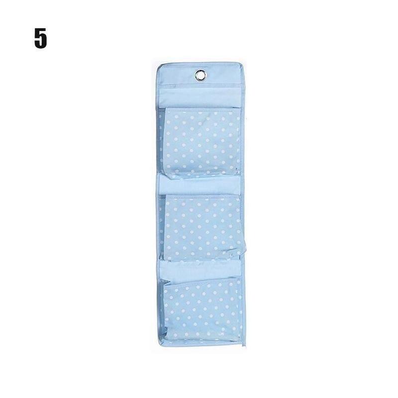 3 Grids Wall Hanging Storage Bag Organizer Toys Container Decor Pocket Pouch