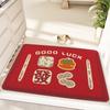 PVC Mud Scraping Dust Removal Floor Mat Entry Door Dirt-resistant Household Cartoon Wear-resistant and Rub-resistant Hollow Wire Ring Anti-slip Mat