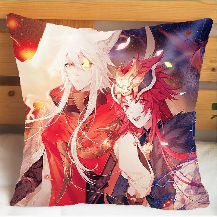 Arena of Valor Honor of Kings Bai Li Xuan Ce Pillow and Pillowcase Cushion Cover Double Sided Print Plush Throw Pillows 40x40cm