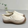[Fanfna] Winter Velvet Warm One-pedal Casual Lazy Shoes Fashionable Outdoor Cotton Shoes Daily Fluffy Shoes