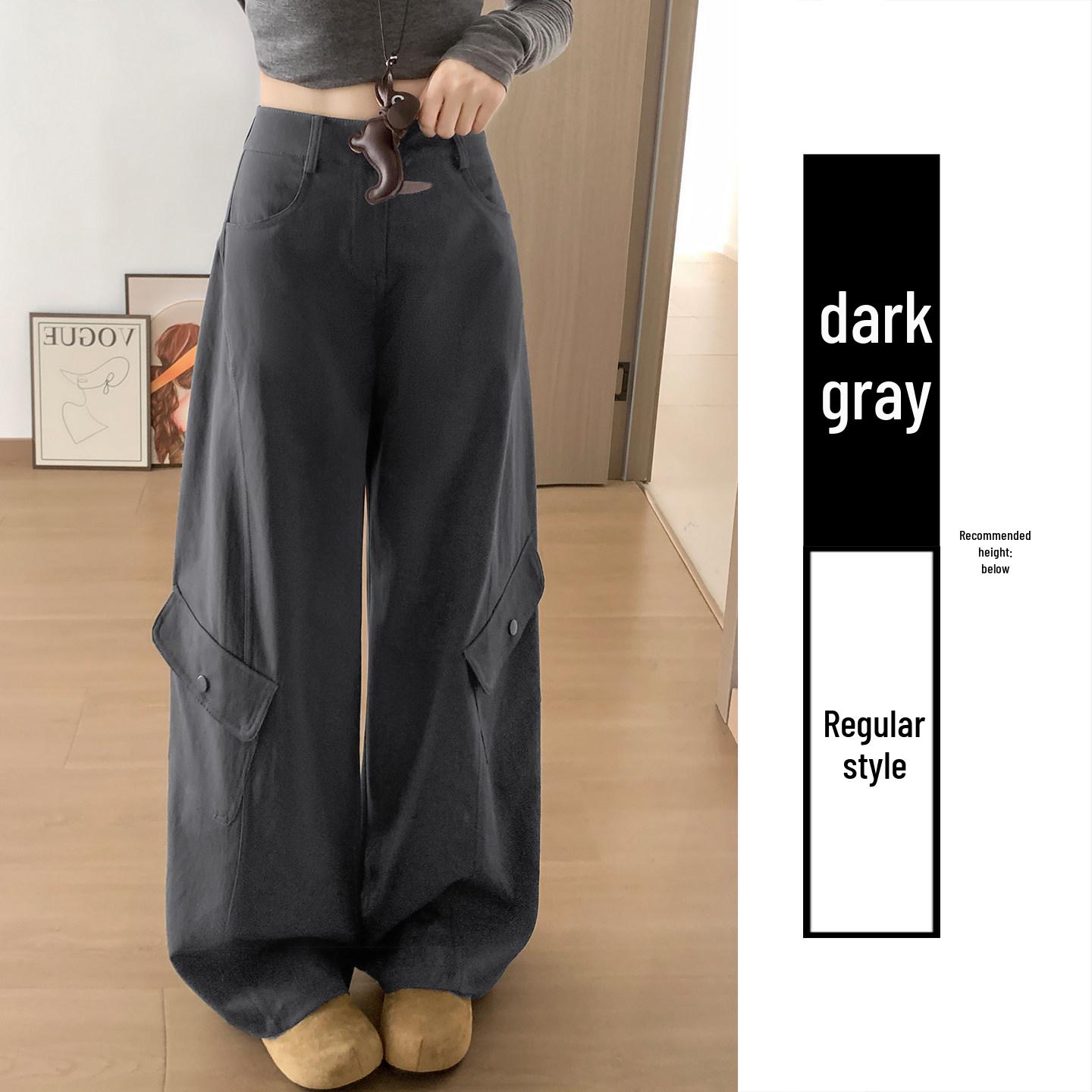 

Women s High Waist Retro Wide-Leg Cargo Pants XL