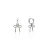 By Hyeres [925 Silver] Ribbon Twist One Touch Earrings (Silver) BH6E39653W9XXX