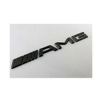 Emblema distintivo nero opaco AMG per baule posteriore, da applicare su tutte le Mercedes AMG