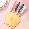 Stainless Steel Cake & Cheese Knife Set with Ceramic Handle - Includes Spatula, Pizza, and Pastry Knives in Gift Box