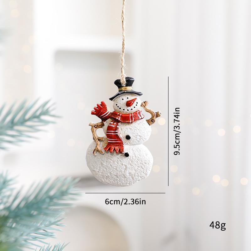 2025 New Christmas Deer Ornament Cute Cartoon Reindeer Hanging Pendant for Xmas Tree Decor Home Festival Party Decoration