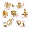 10 pièces Boucles d'oreilles en acier inoxydable Matériaux de fabrication Apprêts Goujons d'oreilles Boucles d'oreilles pendantes Bouchons d'oreilles pour la fabrication de bijoux DIY Accessoires