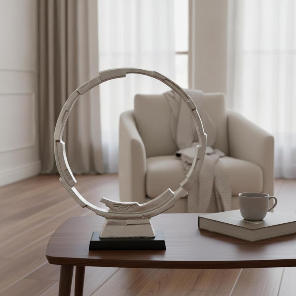 Tabletop Sculpture Modern Abstract Art Sleek for Living Room, Entryway