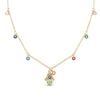New Sterling copper Moon Protective Hand Pendant Chain Necklace 925 copper Charm Necklace for Women Fine Zircon Gift