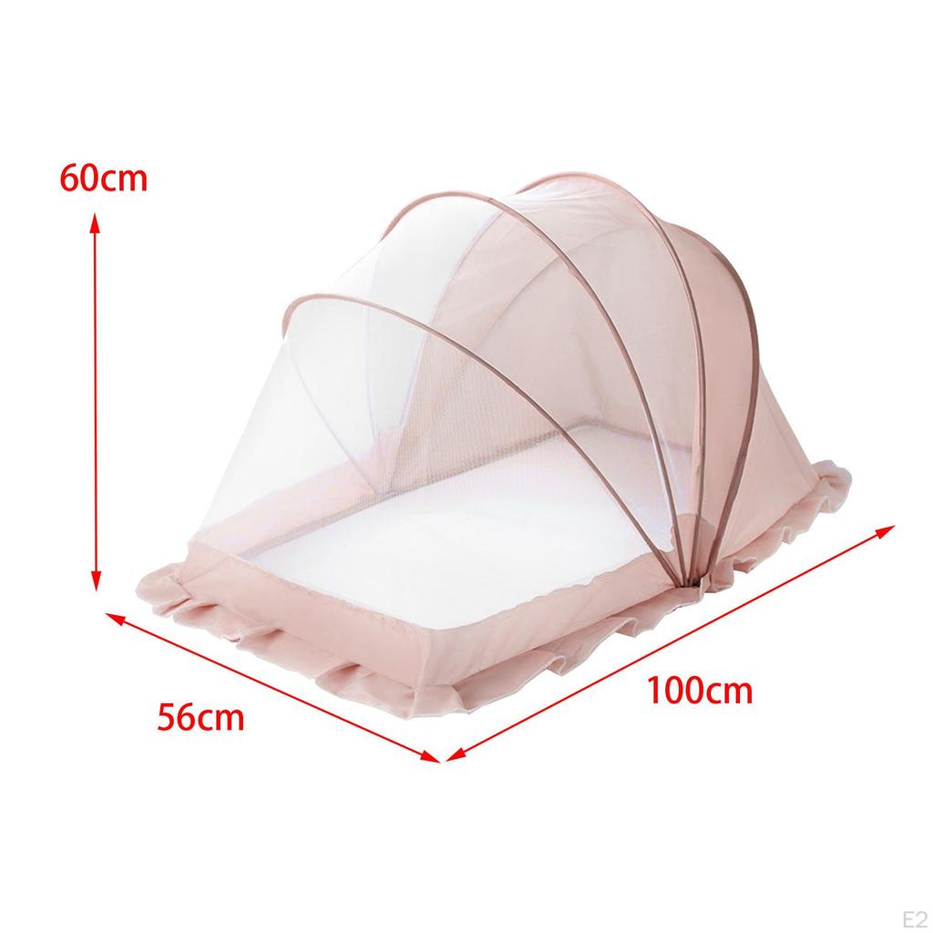 Crib Net Cover Multifunctional Washable Easy to Assemble Portable for Kids Newborn Sleeping Bed Nets