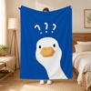 Duck Animal Wall Art Throw 240G Flannel Blanket, Suitable For Sofas, Beds, Offices,  Exquisite Gift Blankets