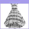Women Printing Vintage Bodycon Sleeveless Casual Dress Evening Party Prom Swing