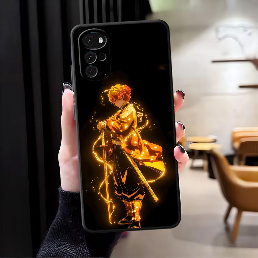 

Demon S-Slayer Sanemi Black Soft Phone Cover Case for Motorola Mot G50 G51 G73 G22 Edge40 G60s G71 G32 Edge 20 Pro 30 Lite G53 Motorola Edge 30 Fusion