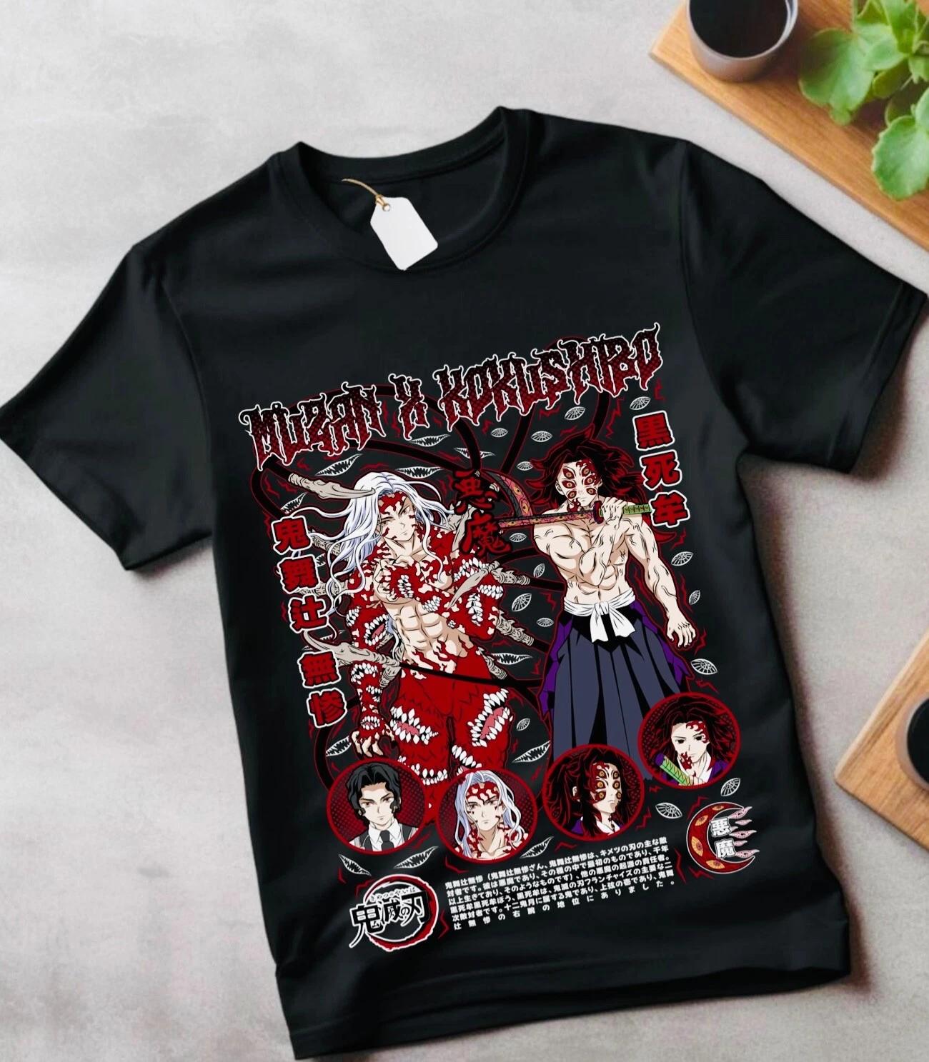 Футболка Мудзан Клинок Рассекающий Демонов Kimetsu No Yaiba Аниме Клинок Манга Подарочная Футболка XL
