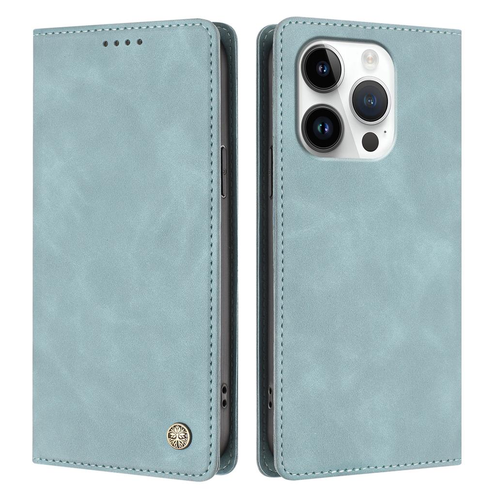 For iPhone 16 Pro HX Case RFID Blocking Wallet Stand Leather Flip Phone Cover