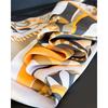 Women S Geometric Abstract Printed Silk Like Square Scarf For Sun Protection