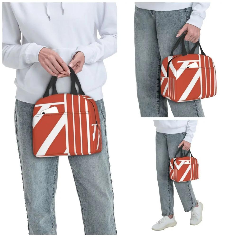 Flugrekorder Isolierte Lunchtasche für Damen Büro-Kühltasche Thermische Lebensmittelbox Tragbare Lunchboxen Behälter