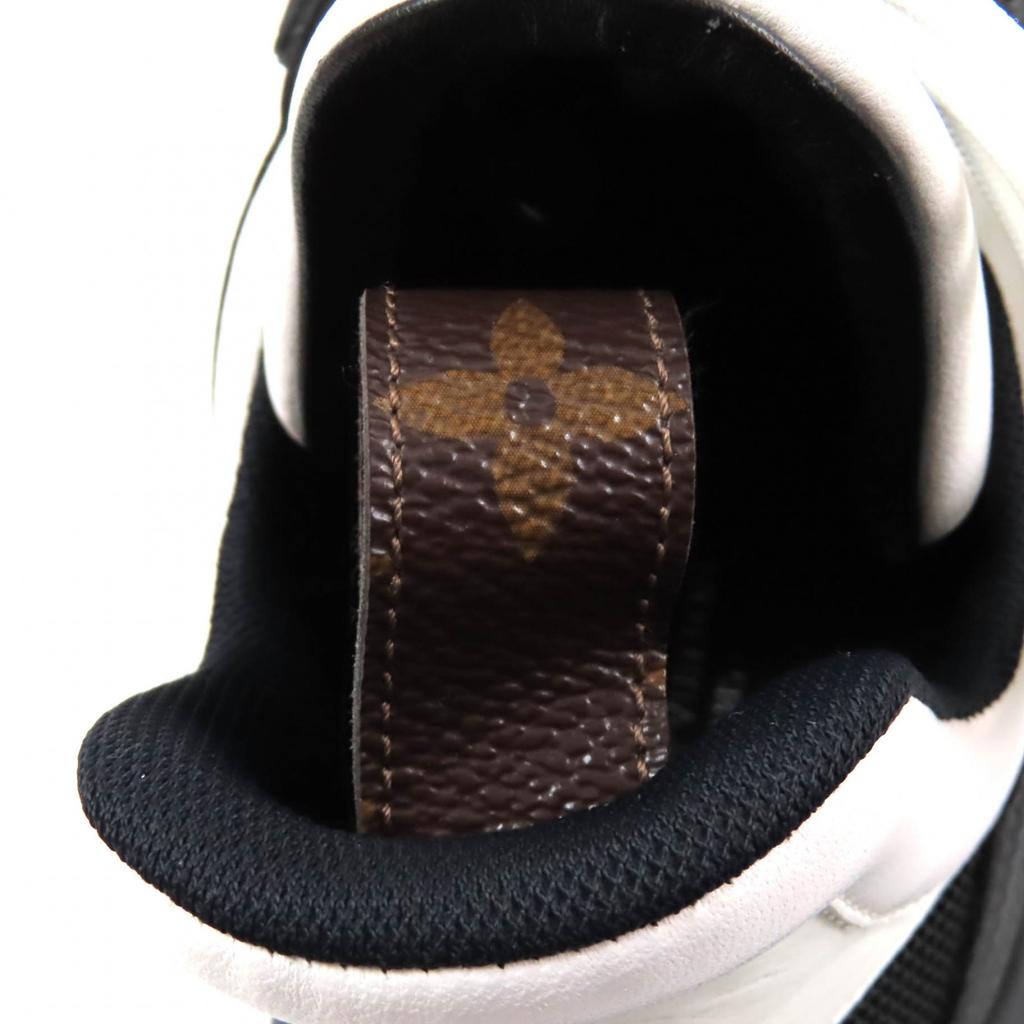 Great LOUIS VUITTON High cut sneakers Black White Women 35.5 Used