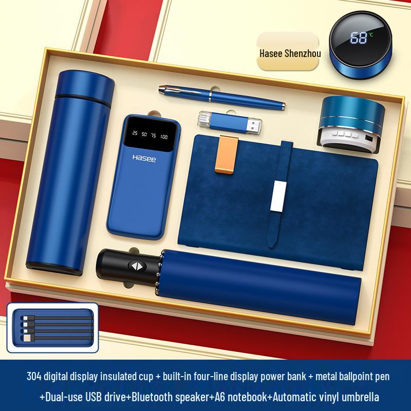 Custom Logo High-End Business Gift Set for Clients and Employees - Perfect for Anniversaries and Events