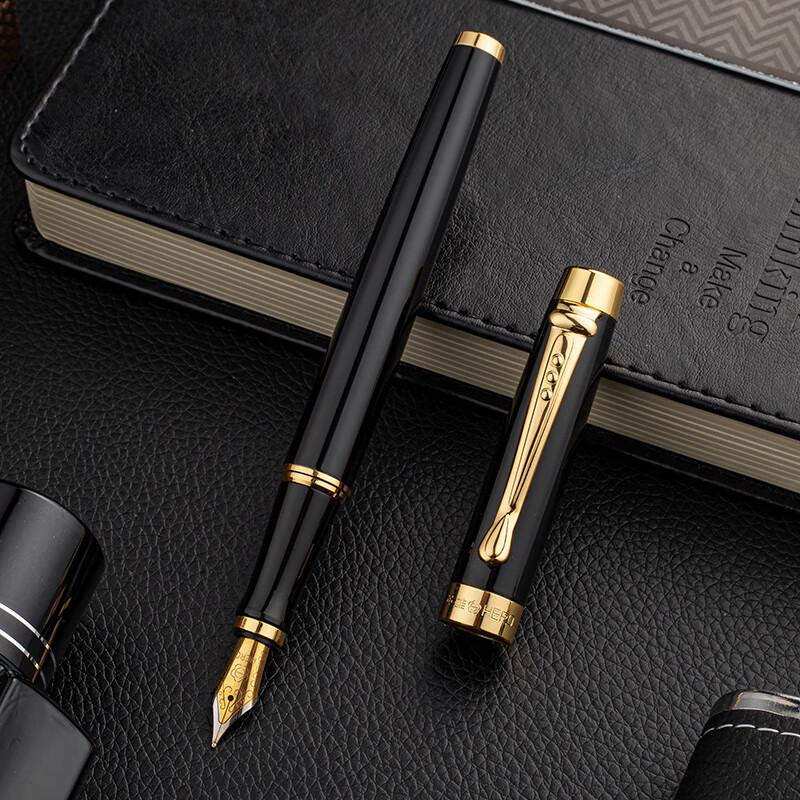 Hero Fountain Pen Gift Box [Shaohua Series] Fountain Pen/Ballpoint/Art Business High-End Holiday Gift Ink Set Black