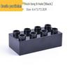 Creative Building Blocks: Compatible with LEGO Duplo 2x4 Thick Large Bricks - 8-Hole Long Base Block Accessories