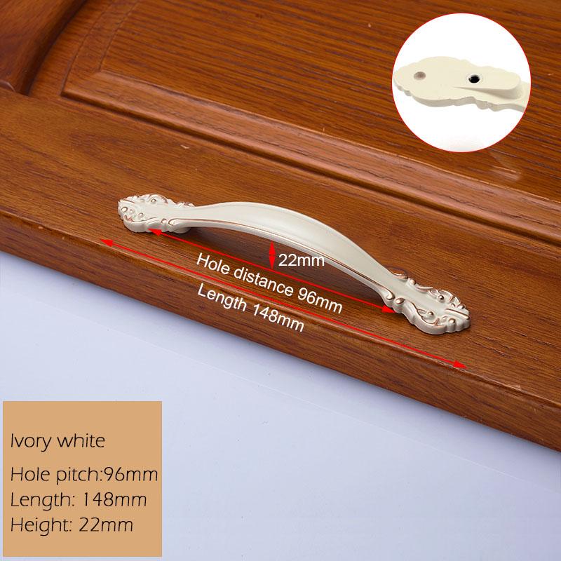 KAK European Zinc Alloy Cabinet Handles Wadrobe Door Pulls Drawer Knobs Kitchen Cupboard Handles Furniture Handle Hardware