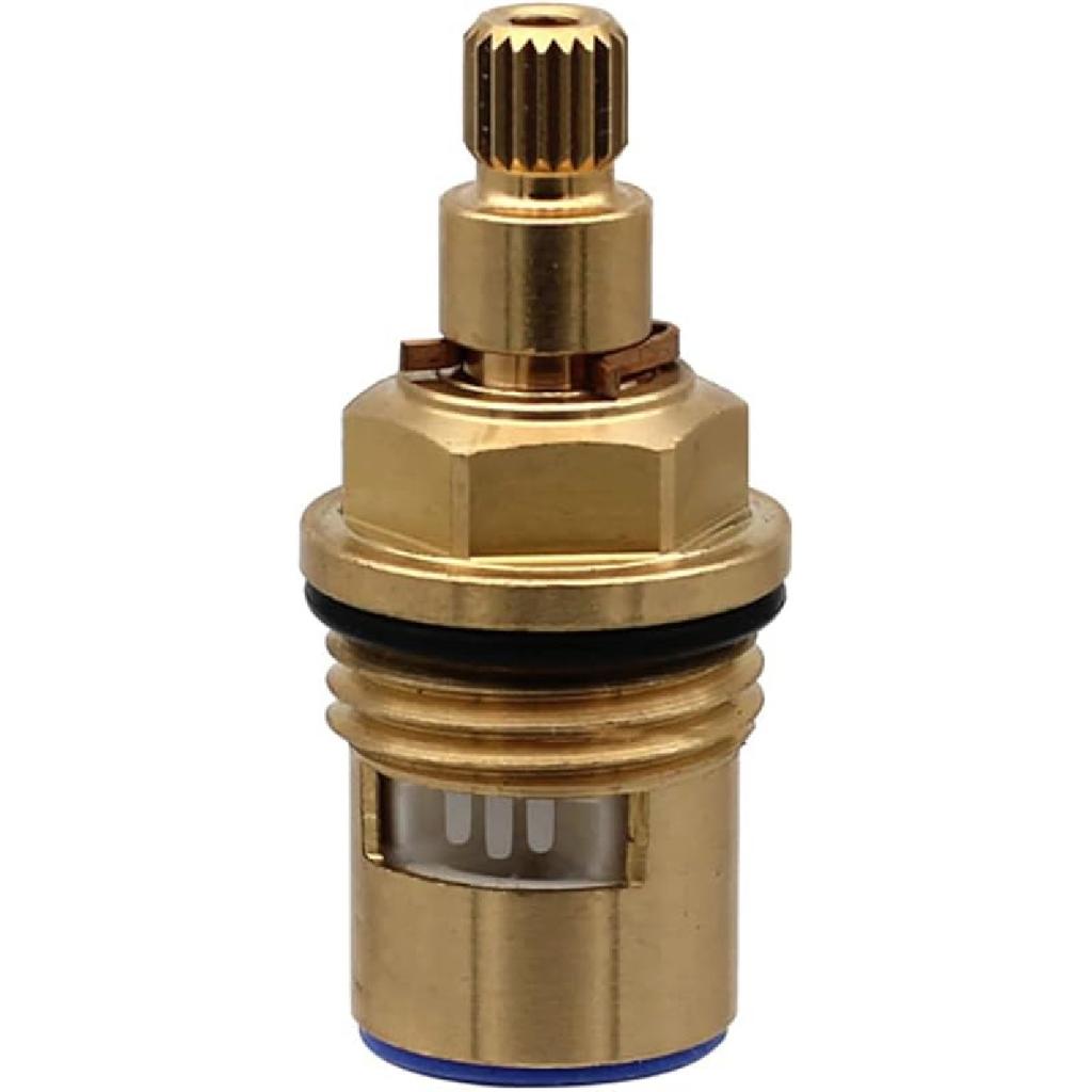 Mix Tap Inner Cartridge Replacement, Spare Valves, Tap Valves, Brass Ceramic Disc Cartridges Insert Faucet Valve Quarter Turn 1/2" Ceramic Tap Valves