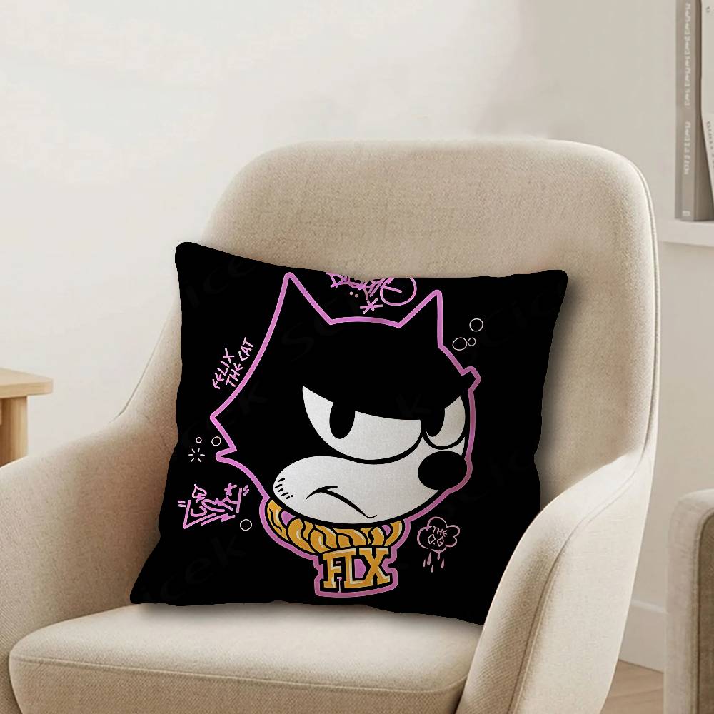 FFelix Cartoon The CCat Lucky Dragon Pillow Cover Sofa Cushion Cover Home Room Decoration Children Gift