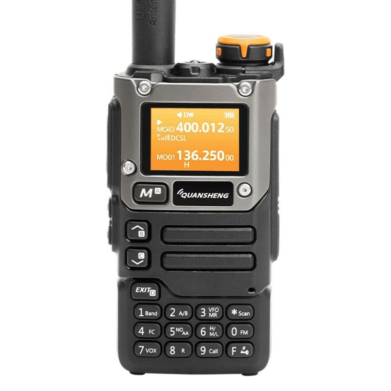 Quansheng UV-K6 Walkie-Talkie UV-K5, Aviation Multi-Band, One-Key Frequency Pairing, Bilingual English/Chinese.