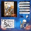 Halloween Decorations Horror Wall Stickers Skull Stickers Halloween Static Stickers