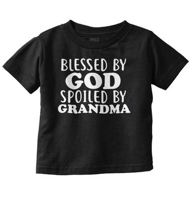 Blessed Spoiled By Grandma Nana Shower Gift Toddler Boy Girl Youth T Shirt Tee