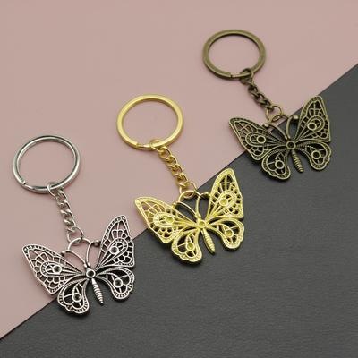 Gorący Produkt Biżuteria, Prosty Brelok z Wisiorkiem Motyl