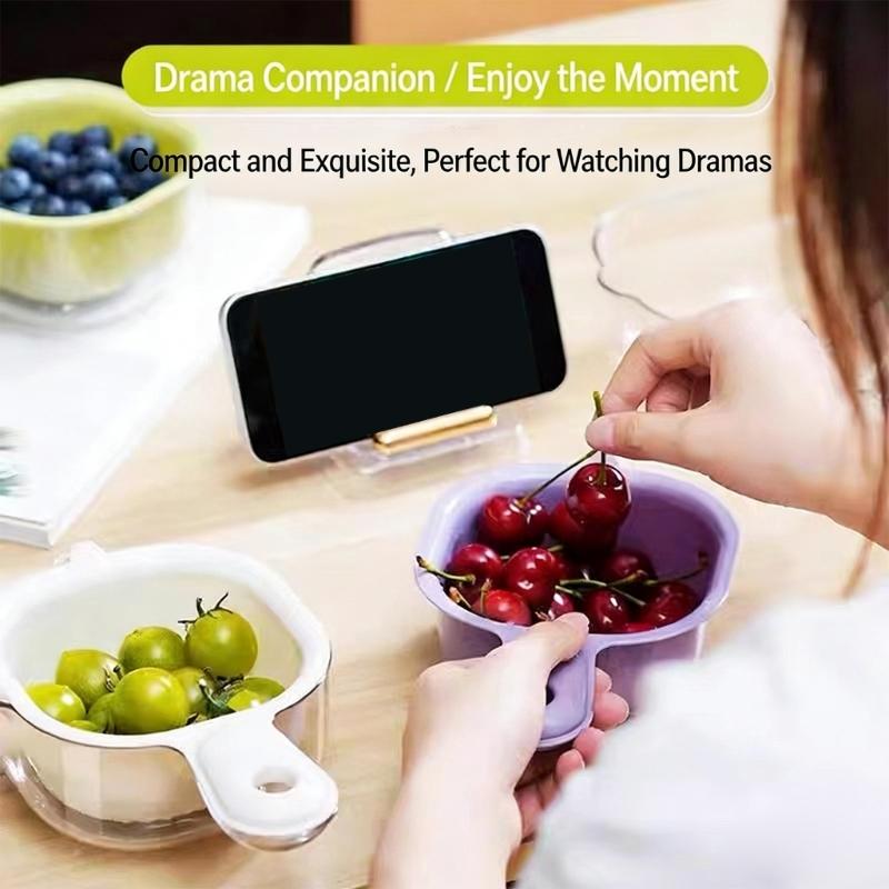 Practical Vegetable Washing Basket Incorporating Drainer Function and Fun Handle for Enjoyable Cooking Experiences